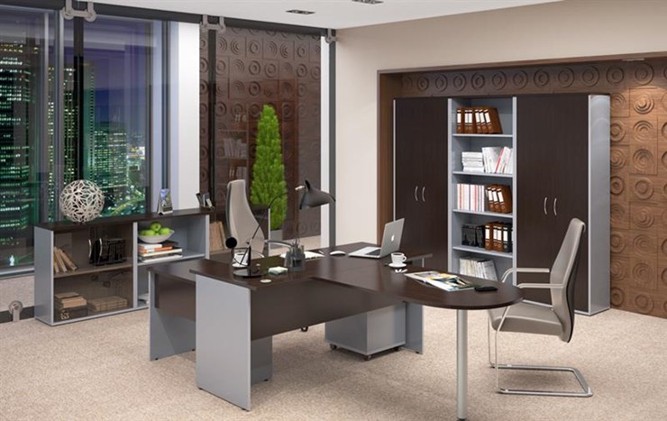 Комплект офисной мебели IMAGO - рабочее место, шкафы для документов в Элисте - изображение 3